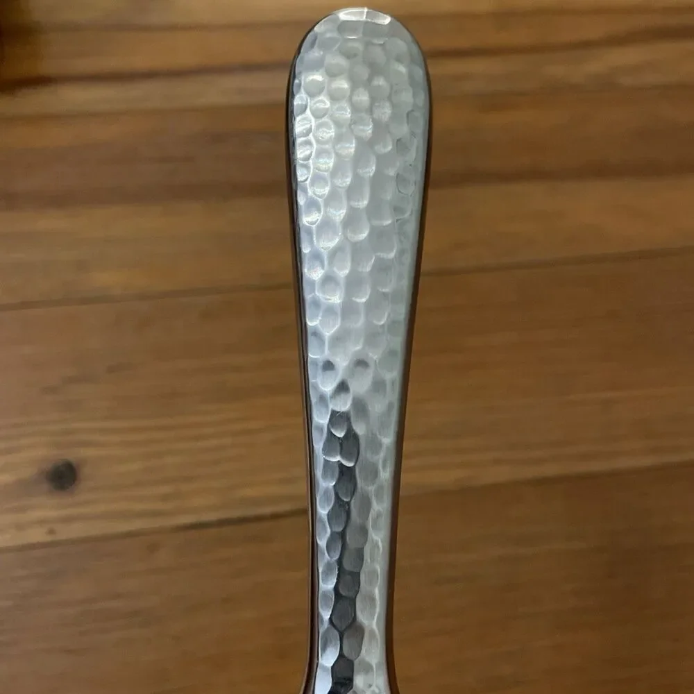 Wallace Continental Hammered Stainless Solid Handle Dinner Knife 9.5